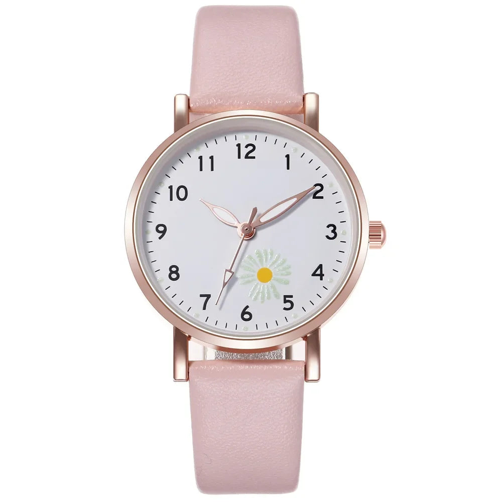 Trendy Ladies Wrist Watches Luminous Women Simple Watches Casual Leather Strap Quartz Watch Clock Montre Femme Relogio Feminino Qme 1