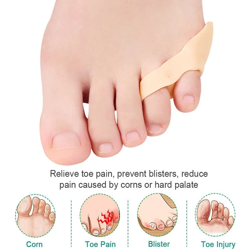 Gel Pinky Toe Separator Spacer Soft Little Guard Daily Foot Comfort Qme