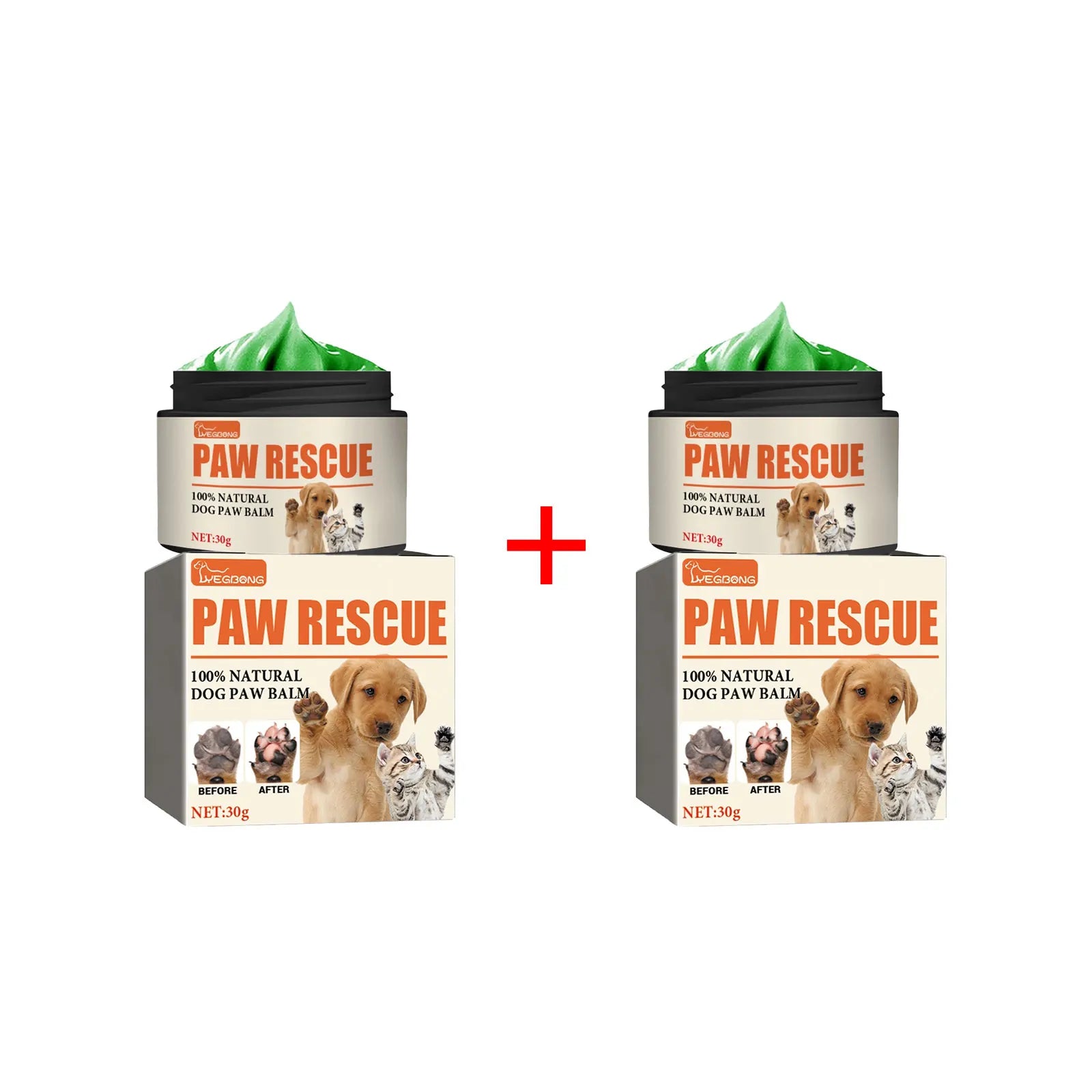 YEGBONG 30g Pet Paw Care Cream Foot Pad Protection Oil for Cats And Dogs Dog Paw Balm Cat Paw Protective Cream Canine Foot Care Qme 60g Boxed