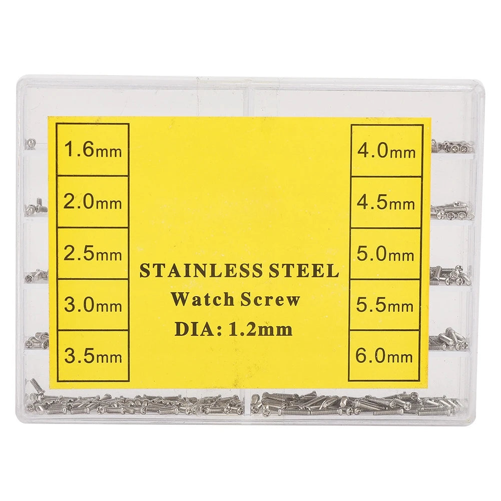 1 6-6 0mm Vis Crossé en Acier Inoxydable pour Botier Arrière de MontrE Bracelet Watch Screw Watch Back Case Screw Qme as pic