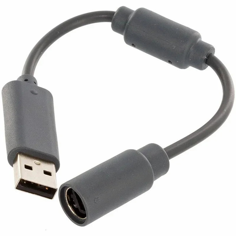 1pcs Lots USB Breakaway Extension Cable To PC Converter Adapter Cord for Microsoft Xbox 360 Wired Controller Gamepad Qme