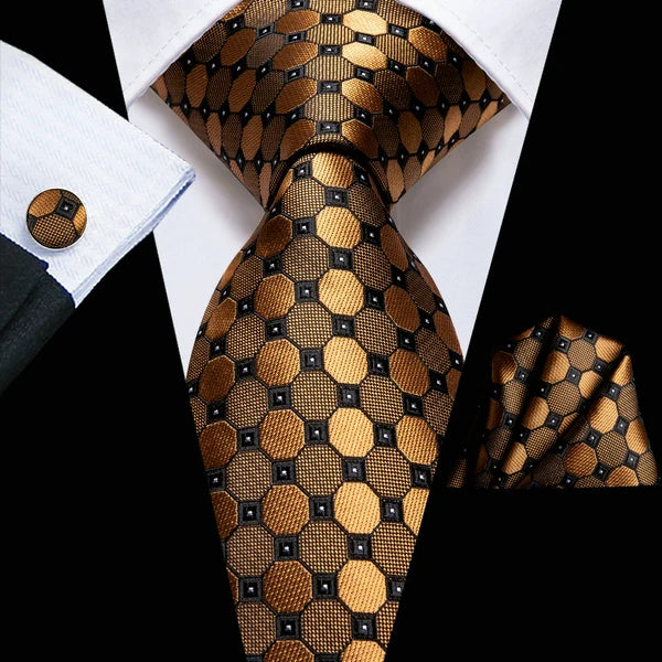 Complete Men's Tie Accessories Bundle Classic Pocket Handkerchief Qme DPTH-LDSN3398