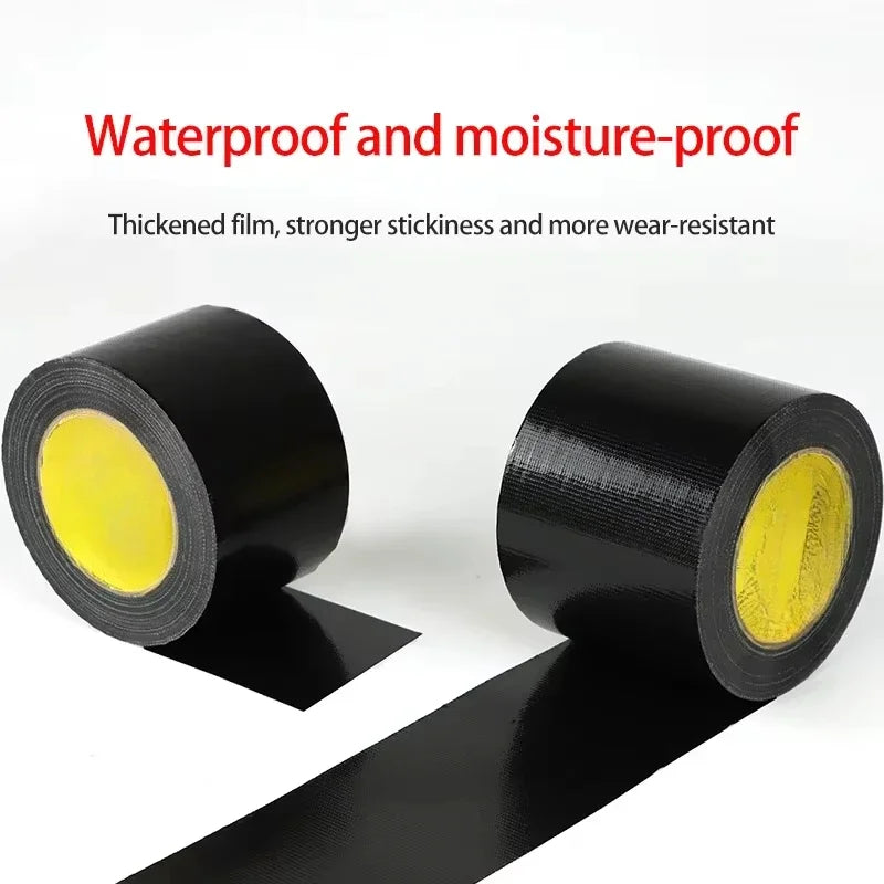 Super Adhesive Fabric Duct Tape (1 Roll) - Waterproof, Leaves No Glue for E-Bike Seat, Tarpaulin & Tent Repair Qme