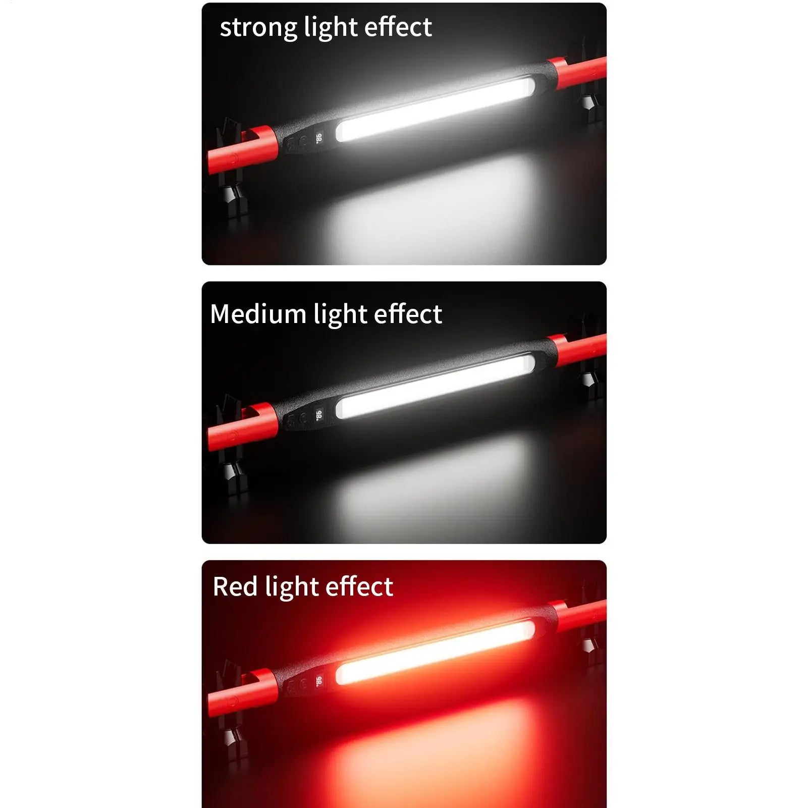 Magnetic Work Light Portable Cordless Underhood Work Lights With Hooks High-Brightness Spotlight For Workshop Car Repairs Home Qme