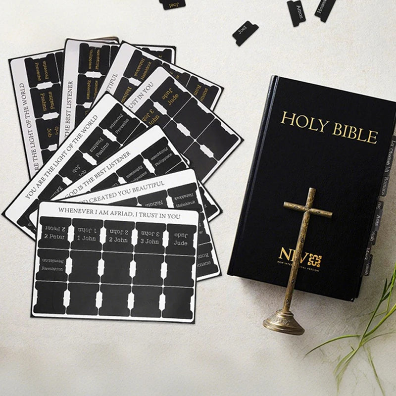 Bible Tabs 75 Colorful Laminated Women Men Study Index Book Qme