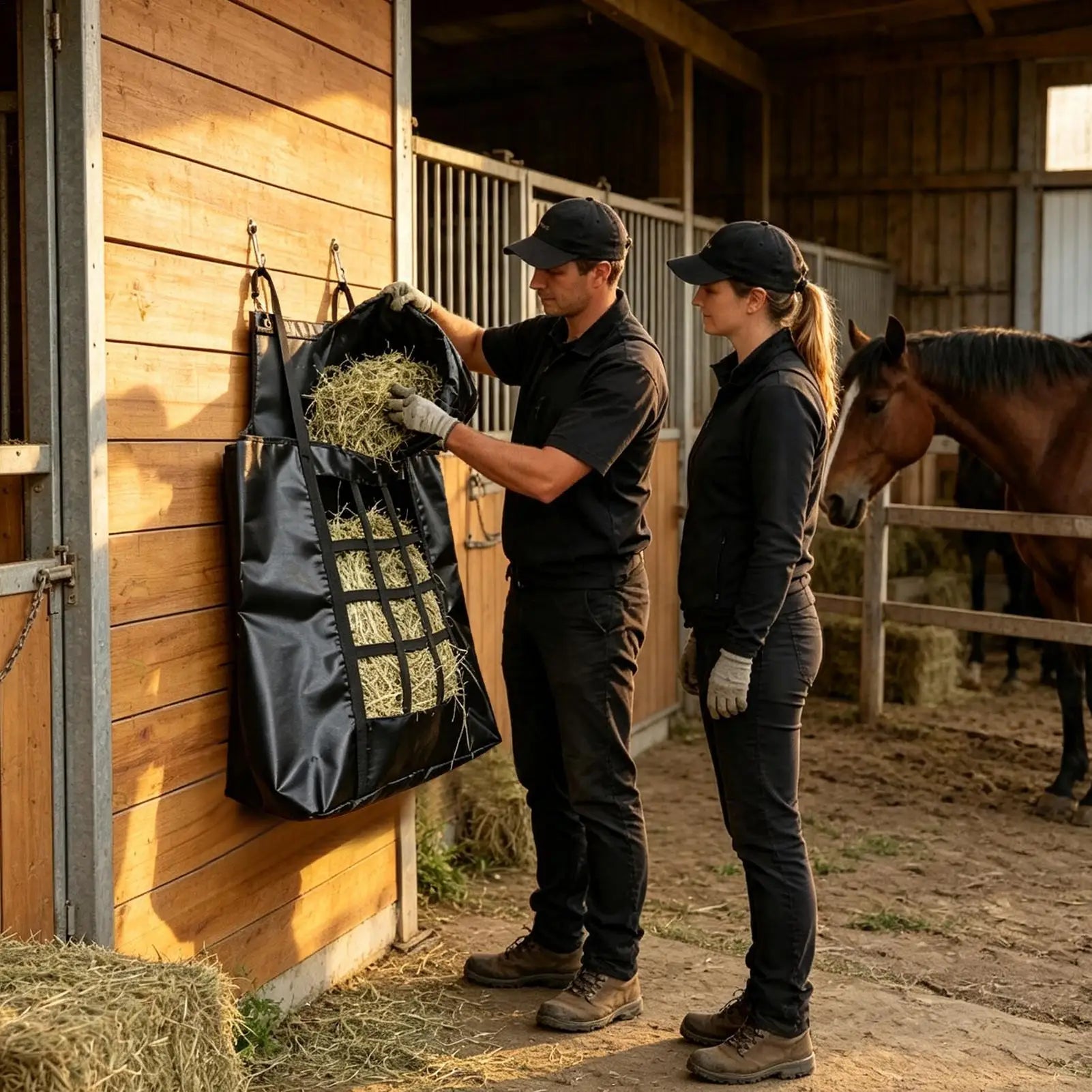 Hay Nets Horses Heavy-duty Tear-resistant Strong Load-bearing Slow Qme