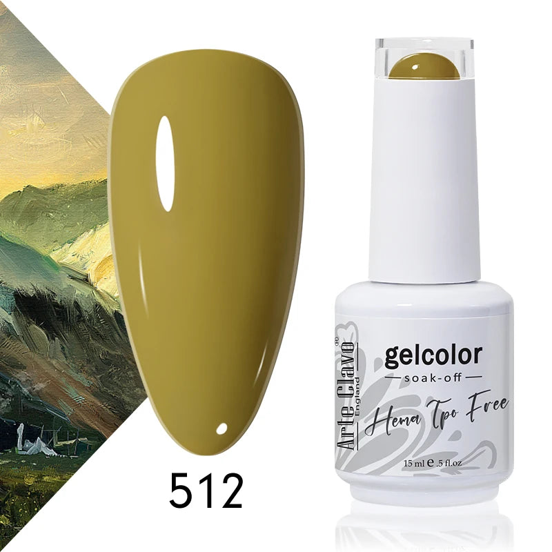 Arte Clavo Nail Gel Polish Spring Green Series Semi Permanent Varnish Qme 512