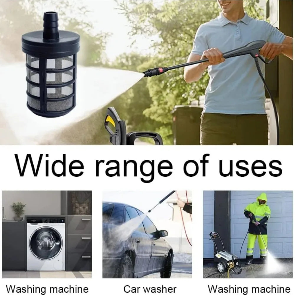 1-3Pcs Suction Hose Filter High Pressure Washer Hose Water Pump Stainless Steel Net Strainer Pressure Washer for Garden Courtyar Qme