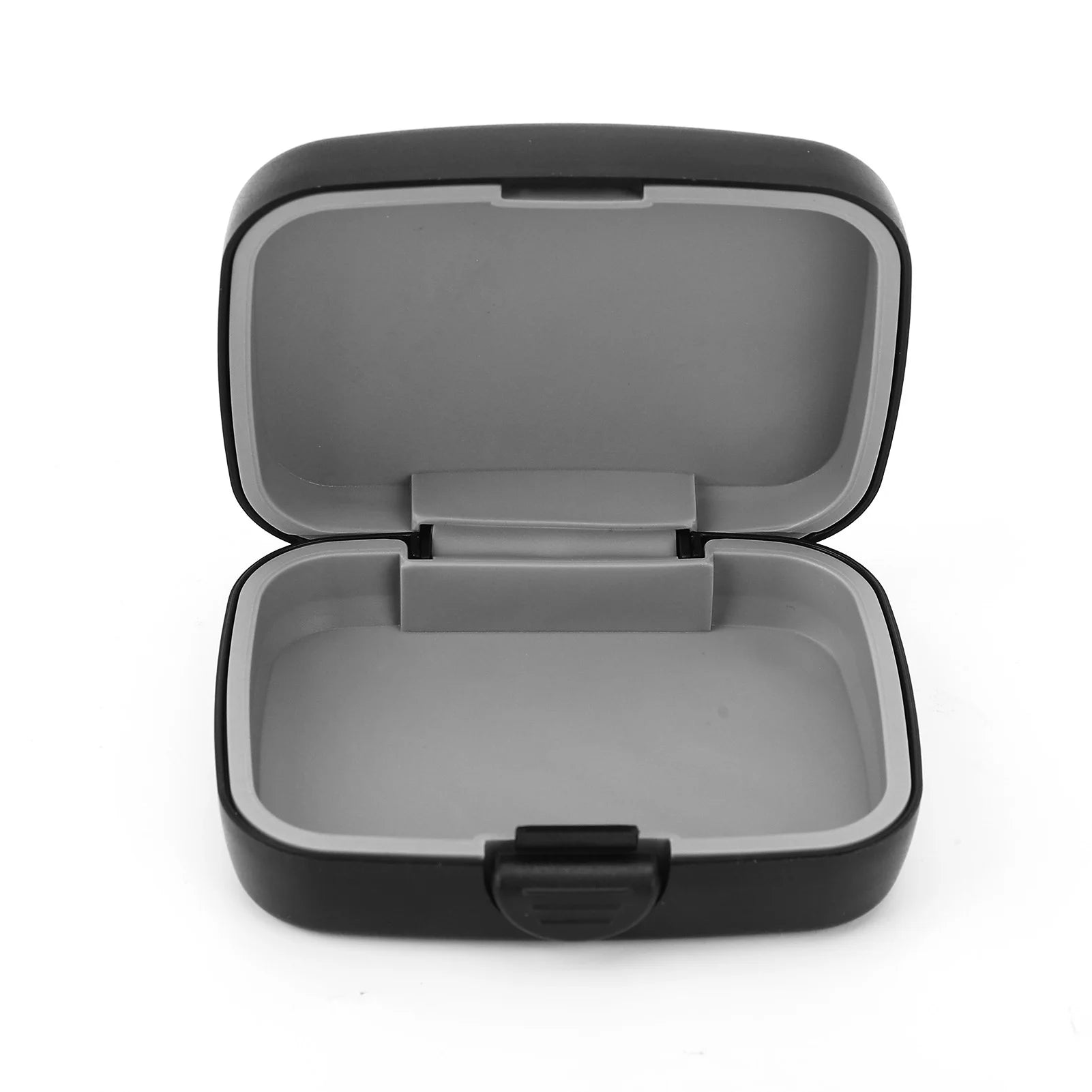 Portable Hearing Aid Hard Case Waterproof Hearing Aid Protective Storage Box Black for Outdoor Travel Hearing Aid Carrying Case Qme