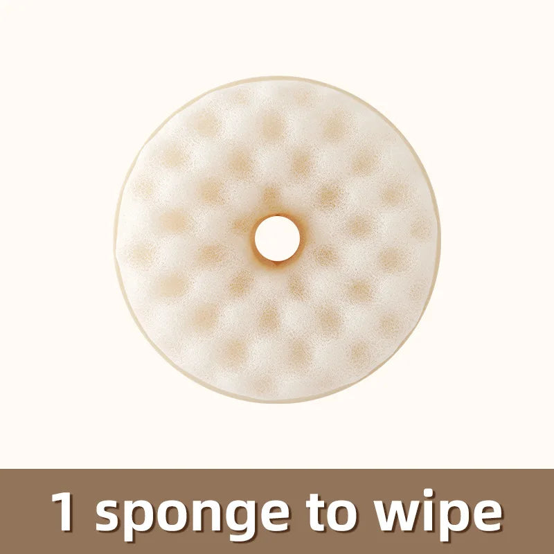 Donut Sponge Dish Brush Magic Tool Suction Cup Dishwashing Scouring Qme