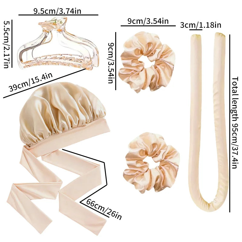 Hair Styling Device Foam Curler Wavy Sponge Lazy Automatic Heatless Qme
