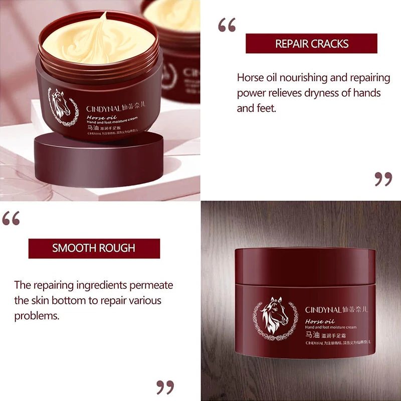 Horse Oil Skin Restoration Cream Repair Hand Moisturizing Foot Anti Qme