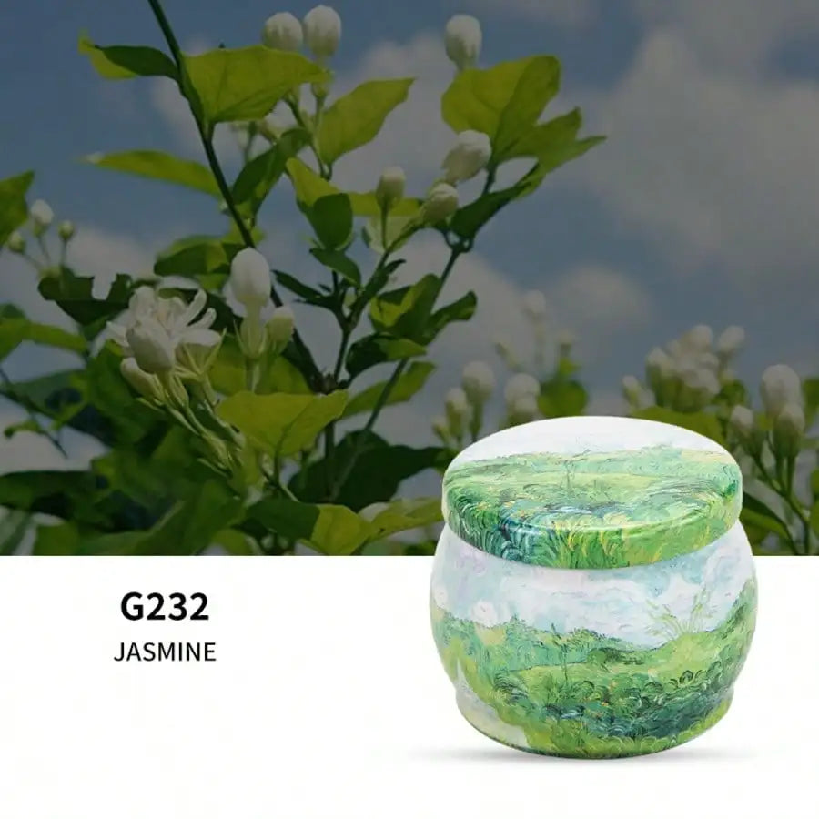 4 Cans Melt Wax Aromatherapy Homemade Soy Candle Cup Flower Candles Qme Jasmine 2