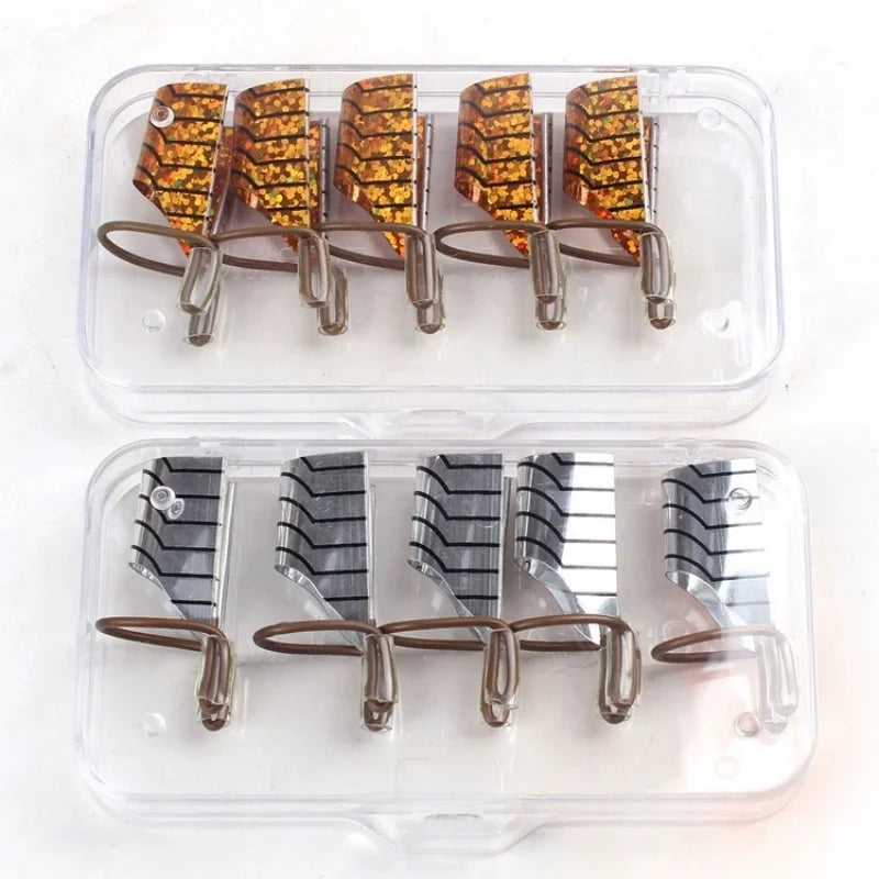 5/10pcs mix color Reusable Aluminum Nail Extensions Pallets Tips Forms Nail Art UV Gel Builder Adjustable Guide Stencil Manicure Qme