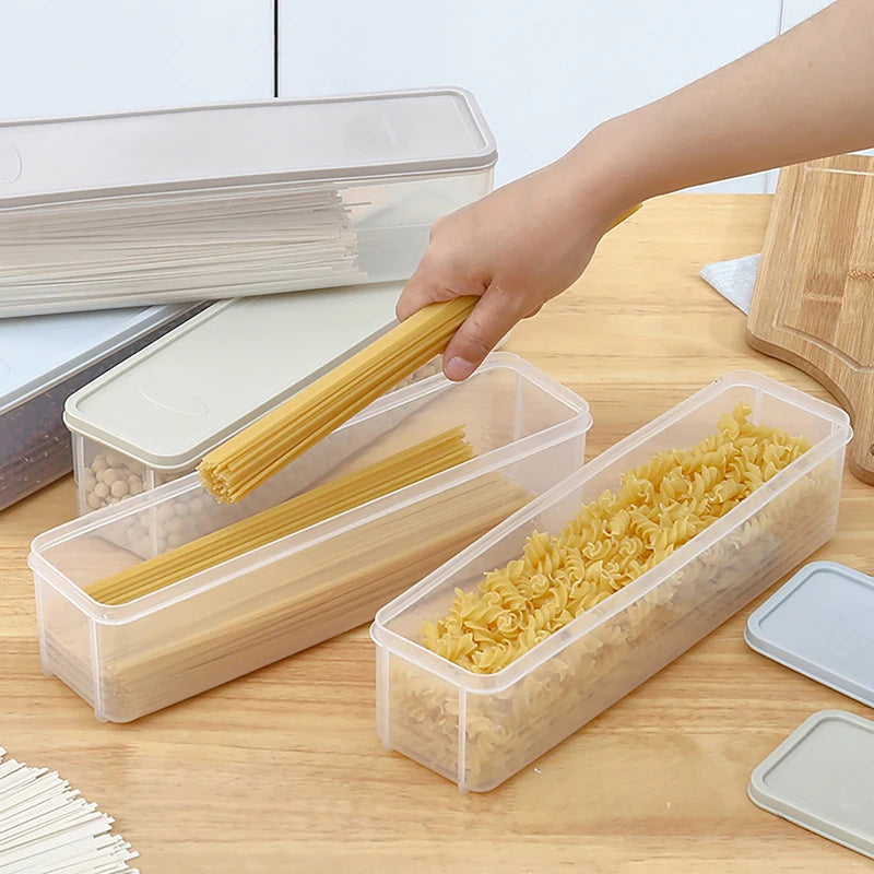Long Rectangular Box Airtight Plastic Food Storage Containerswith Qme