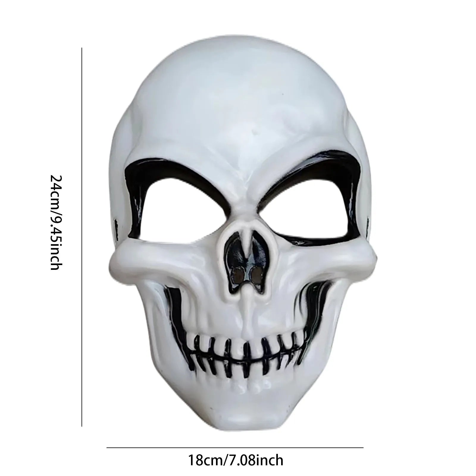 Full Head Skull Mask Halloween Decoration Movable Jaw Horror Scary Mask Cosplay Party Costume Decor Prop Skull Helmet Qme
