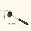 1Pcs Double-Side Beef Steak Pork Meat Hammer Beater Mallet Beef Chicken Kitchen Meat Poultry Tool Qme black