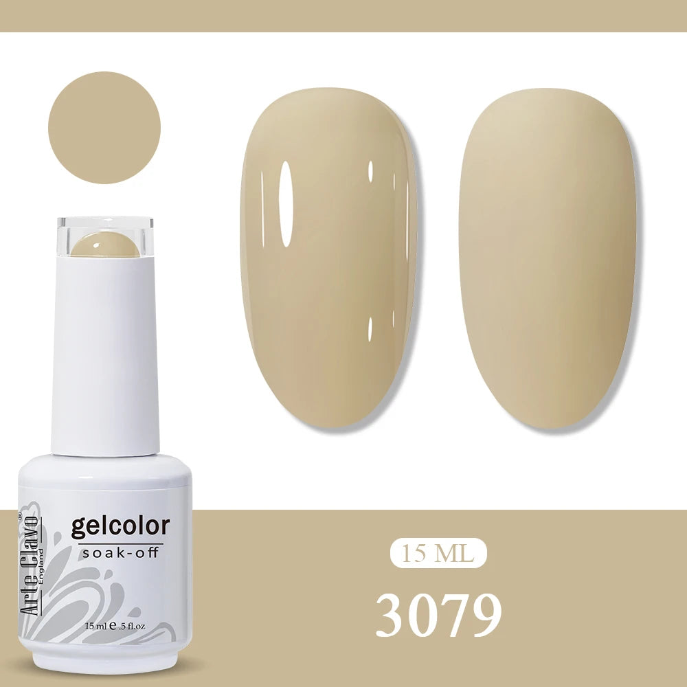Arte Clavo Amber Gel Nail Polish Translucent Vintage Jelly Semi