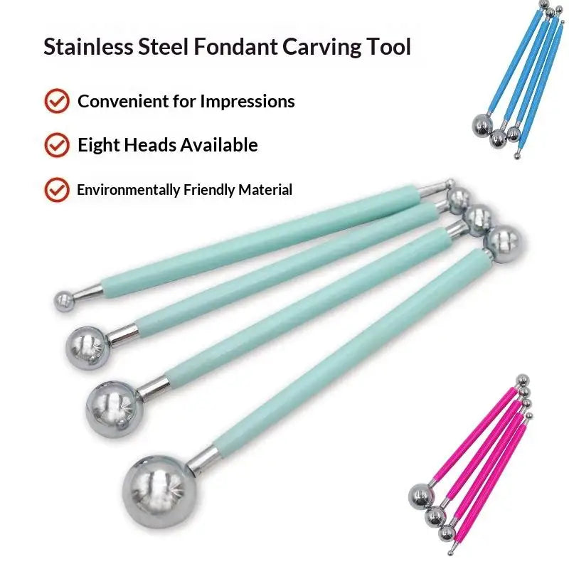 Clay Sculpting Tools Double Head Point Drill Creasing Pens Reusable Qme