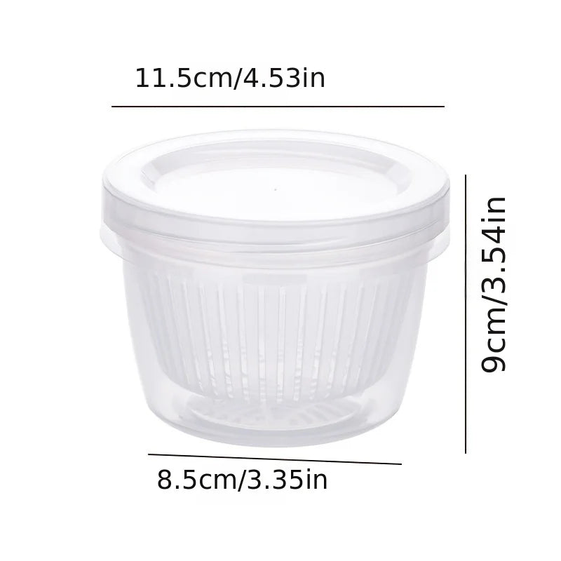 1 scallion box, refrigerator preservation box, scallion, ginger, garlic drainage storage box, vegetable preservation box Qme