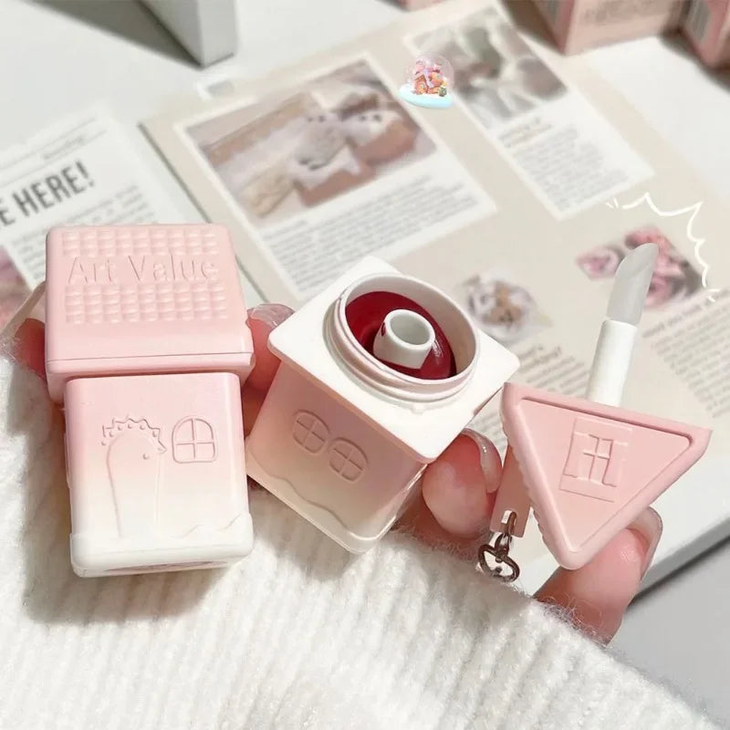 Matte Lipstick Berry Wine Soft Velvet Lip Mud Korean Makeup Solid Lip Gloss Non Stick Cup Lasting Moisturizing Light Lip Tint Qme