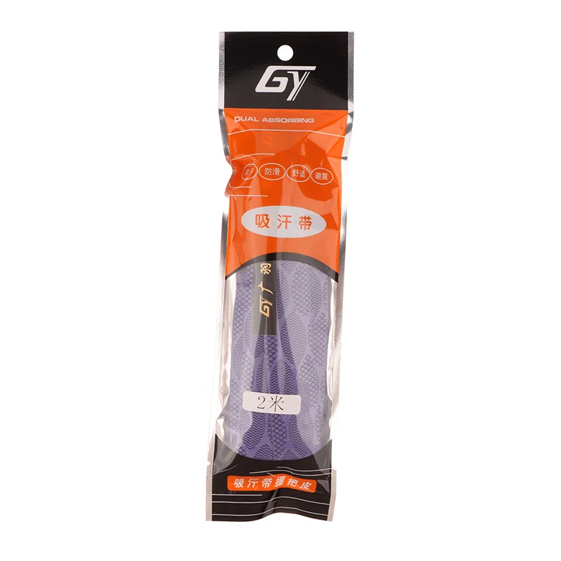 2M Anti-slip Sport Fishing Rods Over Grip Sweat Band Griffband Tennis Qme Purple