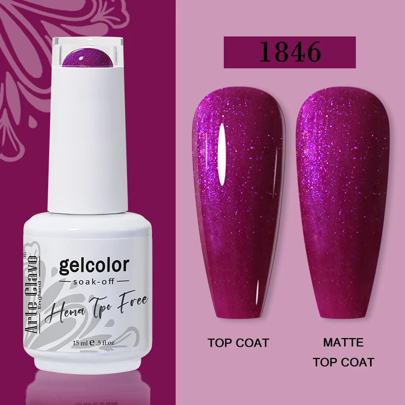 Arte Clavo Red Series Nail Polish Party Colors Gel Varnishes All