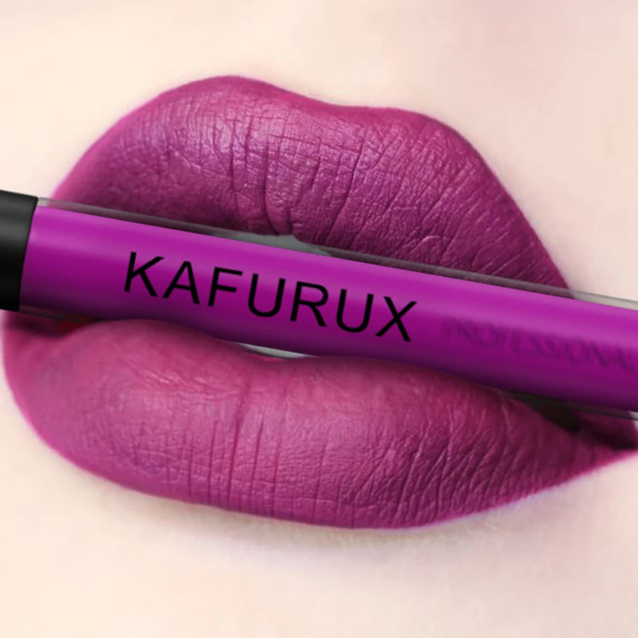 Matte Highly Pigmented Lip Glaze Velvet Finish Liquid Lipstick Qme 08