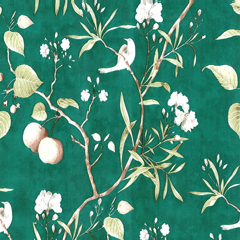 Black White DIY Floral Wallpaper Peel Stick Contact Paper Flowers Qme lv hua niao 400cmx44cm