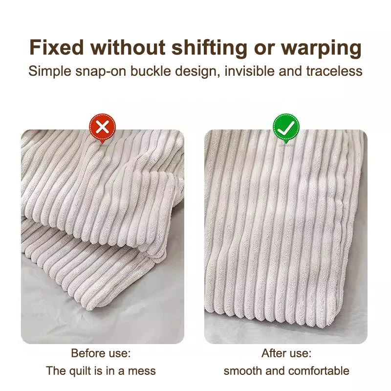 Quilt Holder Fixator Grippers Bedsheet Clip 10 Pair Anti-slip Blanket Qme