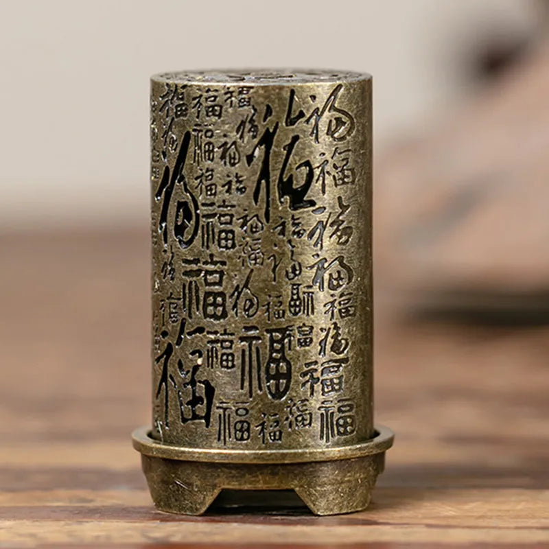 Vertical Incense Burner Alloy Hollow Incense Holder Xiangyun Stickless Powder Lasting Fragrance Incense Accessories Home Ornamen Qme Style A