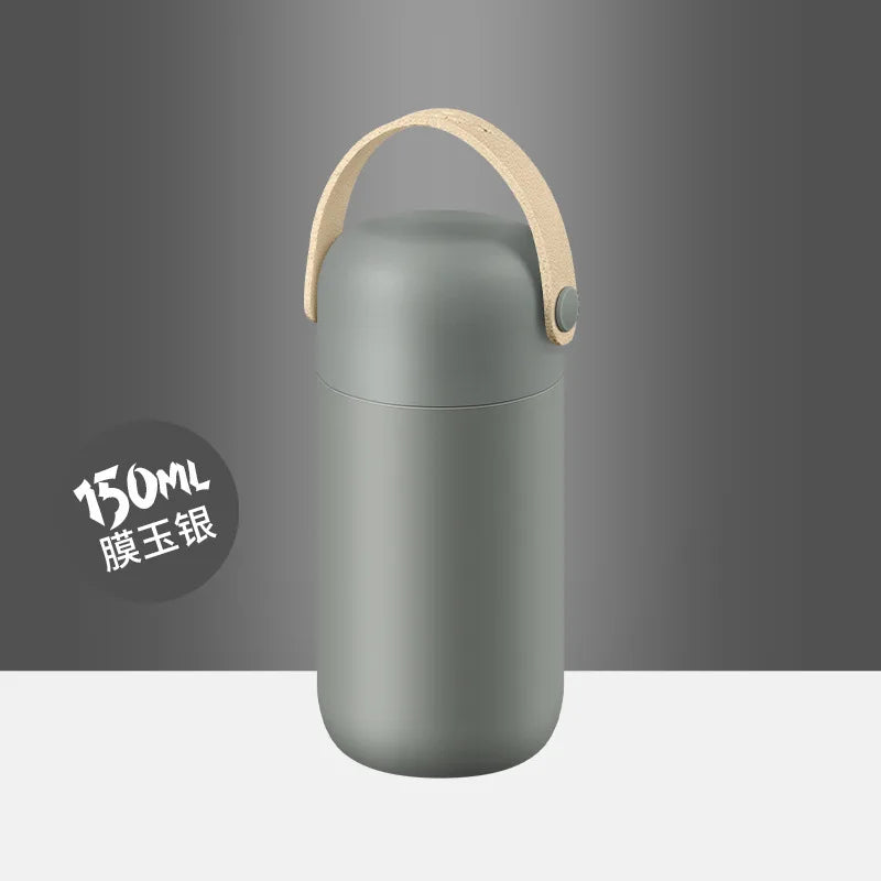 Macaron Palette Mini Pocket Thermos Cup Qme DARK GRAY 150ml