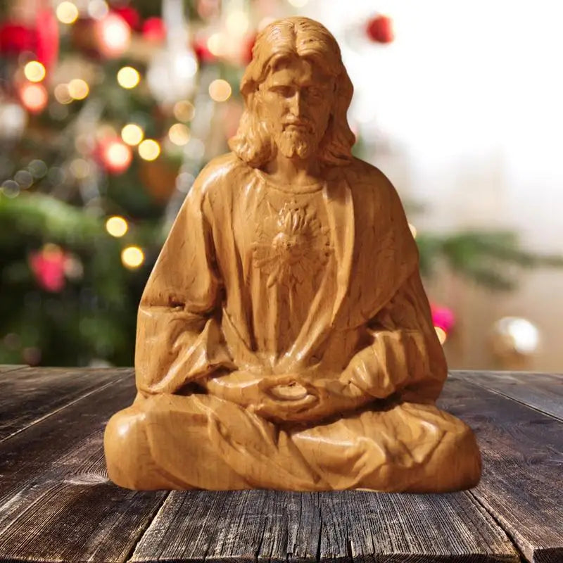 Jesus Statue Religious Sacred Resin Crafts Catholic Figurines Christ Qme