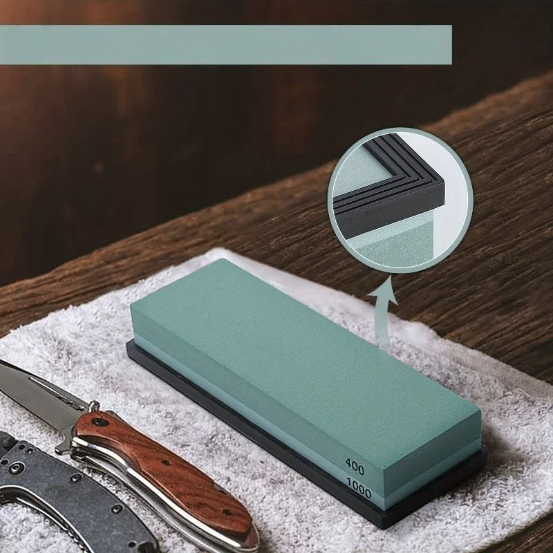 Grindstone, dual grit, essential tool for kitchen knives, industrial grinding and sharpening products Qme