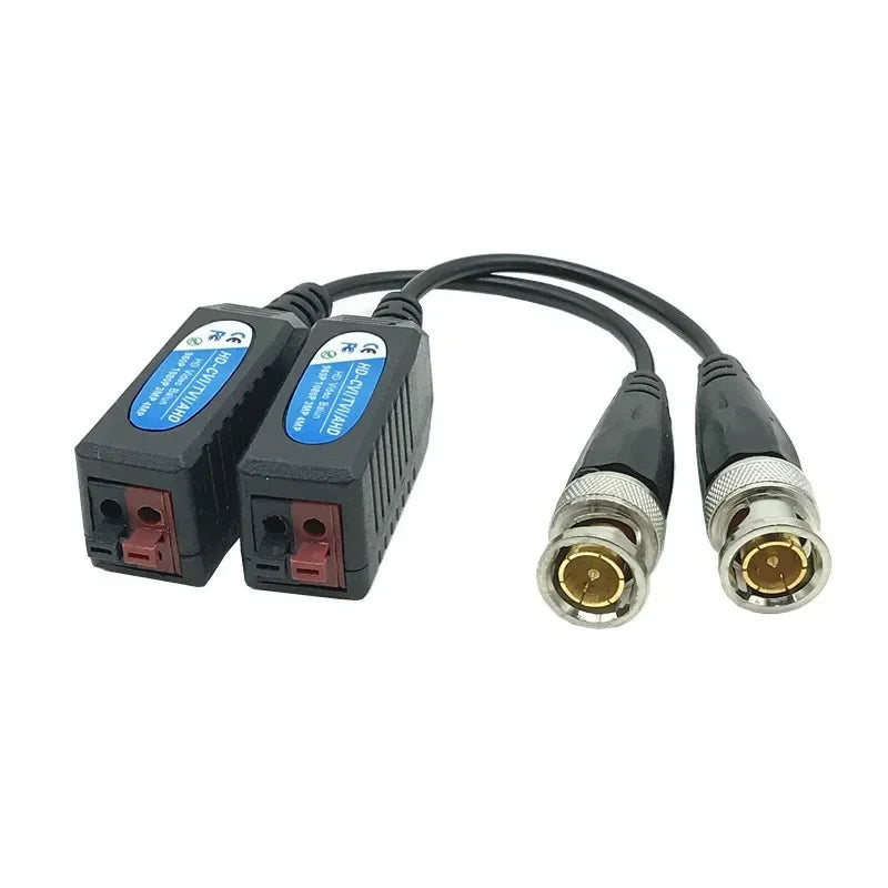 HD BNC Video Balun 5MP 4MP 3MP 960H 1080P 720P Twisted Transceivers UTP Cat5 HD CVI TVI AHD for CAMERA Qme