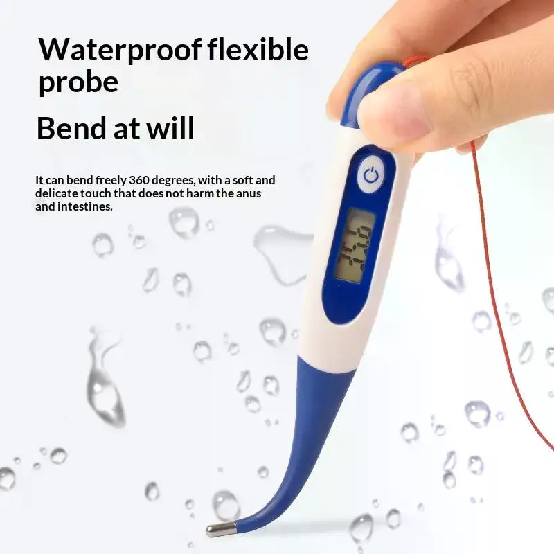 1Pcs Digital Pet Dog Cat Veterinary Professional Animal Digital With Soft Probe Waterproof Equipment Qme