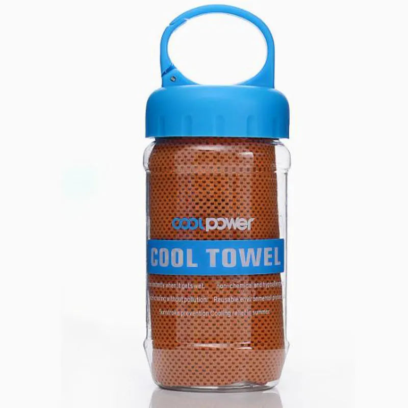 Ice Cool Neck Towel Cooling Soft Breathable Polyester Fabric Yoga Qme D