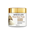 Collagen & Hyaluronic Acid Rice Cream, Moisturizing & Firming Daily Facial Care Qme Light Yellow 60g