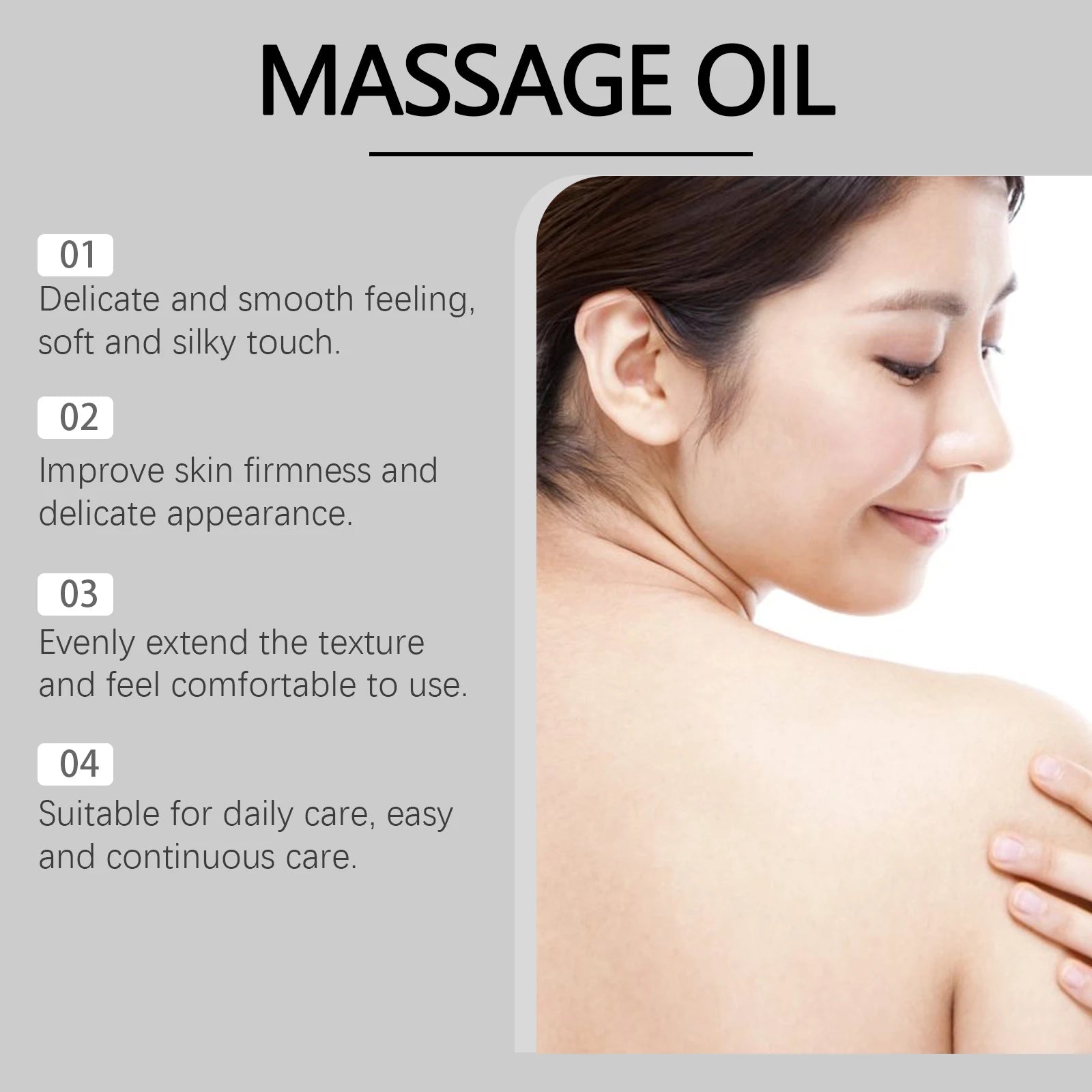 Oceaura Body Moisturizing Massage Oil Collagen Rosemary Infused Light Qme