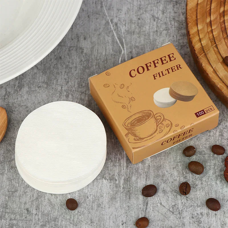 100Pcs Coffee Filter Paper Espresso Paper Filters 54/56/60/62/64/68MM Puck Screen For Machine Tools Qme