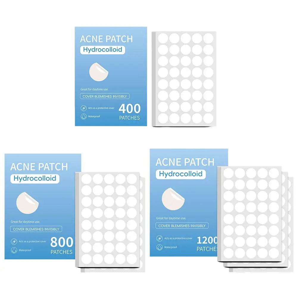 400/800/1200Pcs New Clear Pimple Patch Acne Absorbing Cover Patch Acne Dots Patches Moisturizes For Covering Zits And Blemishes Qme