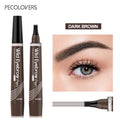 4 Fork Waterproof Eyebrow Pencil Women 3D Long Lasting Natural Liquid Qme 02