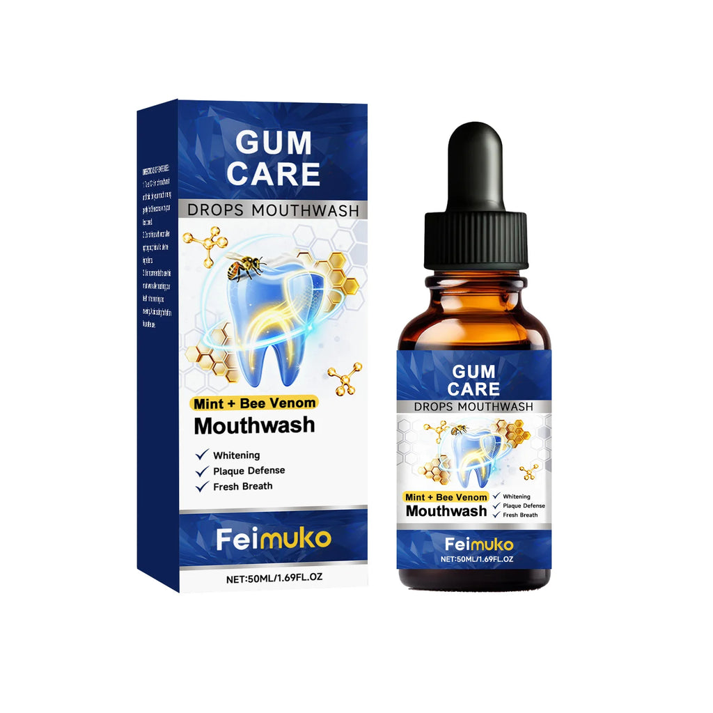 Bee Venom Mouthwash Remove Mouth Odor Reduce Yellowing Tooth Stains Cleaning Gum Refreshing Portable Oral Hygiene Care Liquid Qme 50ml Boxed Combo adults