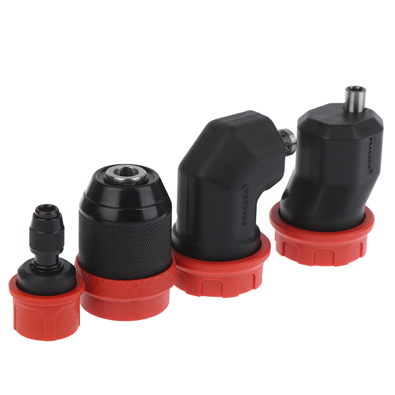 Quick-Release Drill Conversion Chuck For 6.35mm Hex Bits Compatible With Corded And Cordless Electric Drills Qme