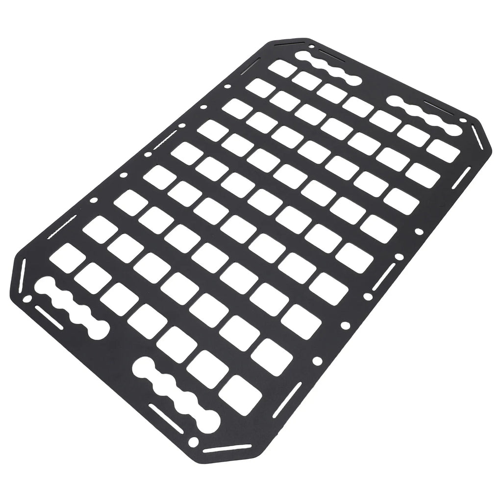 Truck Bed Molle Panel Aluminium Alloy Flexible Installation Neat Organization Truck Bed Storage Rack for Sedan for L Tracks Qme