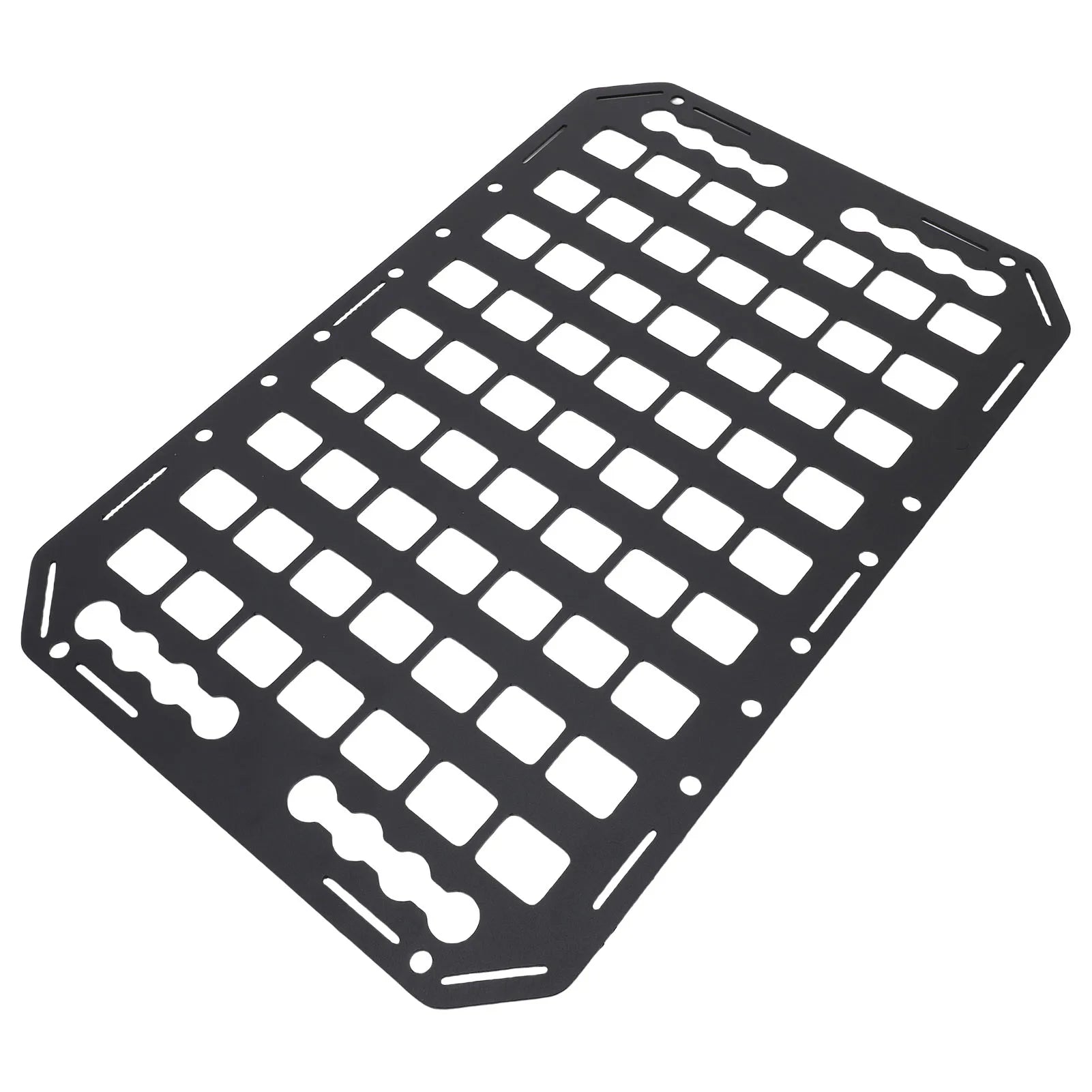 Truck Bed Molle Panel Aluminium Alloy Flexible Installation Neat Organization Truck Bed Storage Rack for Sedan for L Tracks Qme