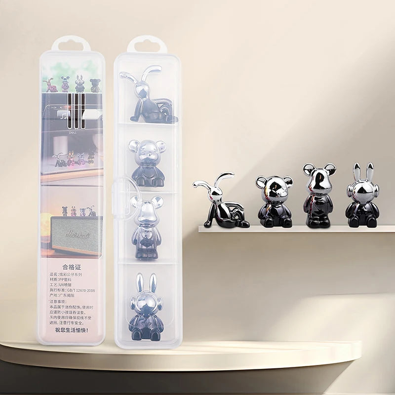 Cute Cartoon Bear Car Interior Decorations Center Console Ornaments Qme A8