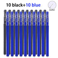 20-100Pcs Minimalist Gel Pen, 0.5mm Black/Blue/Red Ink Multi-purpose Gel Rollerball Pen For Office, School Student Qme 10 black 10 blue