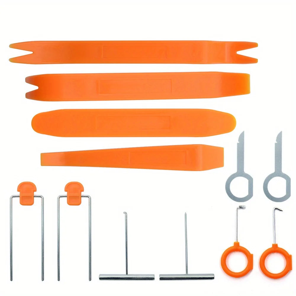 Plastic Auto Dismantle Tools Kit Car Radio Door Clip Panel Trim Dash Audio Removal Installer Pry Kit Refit Set Qme
