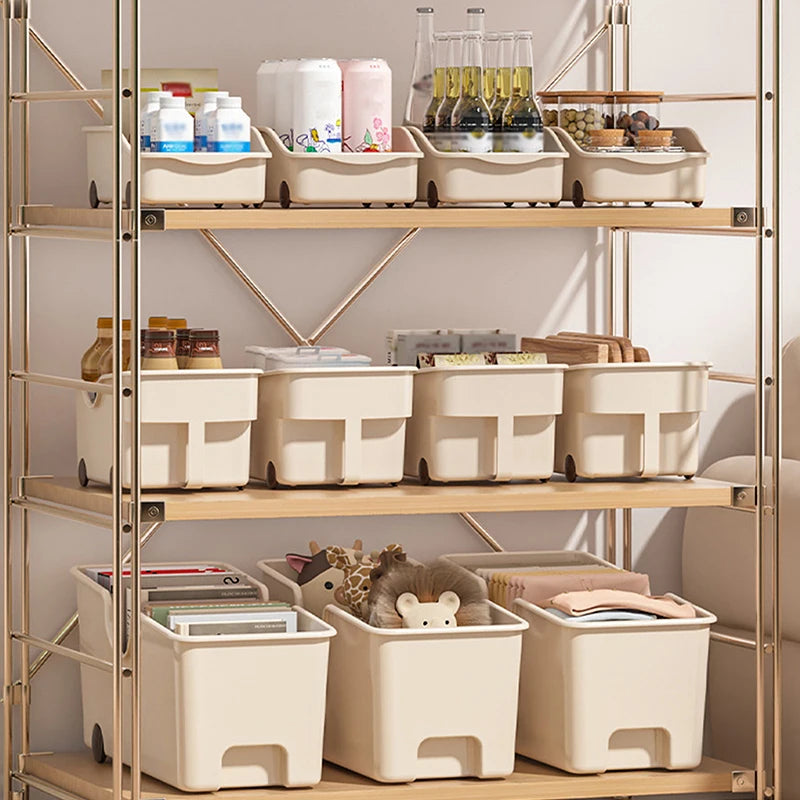 Kitchen Closet Organizer Sundries Storage Case Wheels Seasoning Qme